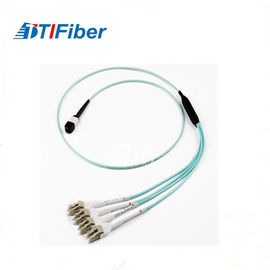 4G/5G MPO - LCのマルチモード・ファイバ パッチ ケーブル、OM3繊維パッチは長い寿命を導きます