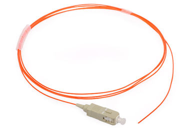 UPC Poishing の 0.9mm のオレンジ繊維ケーブルの多重モード SC MM 繊維のピグテール