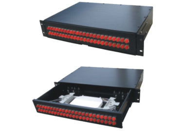 24port FC のしょう動の繊維光学の端子箱、SC のアダプターのための繊維パッチ盤