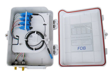 16 の FTTH の低下の繊維光学の配電箱、壁に取り付けられた PLC のディバイダーの配電箱