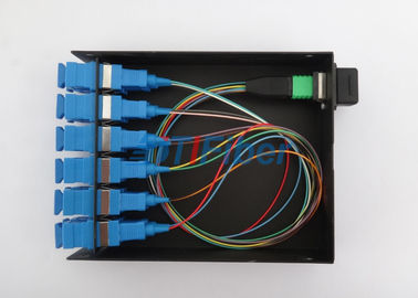 MPOカセットのためのSCの繊維光学のパッチ・コード12繊維へのMPO