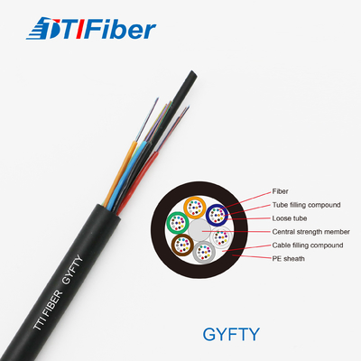 空気のFtth Frp Gyfty 2 4 8 12 24の中心G652dの光ファイバケーブルの単一モード