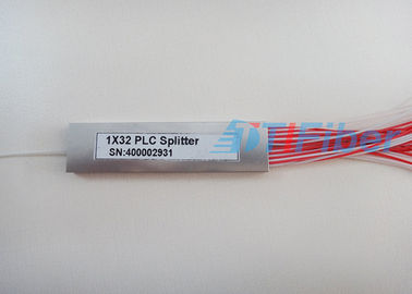 1X32鋼鉄管のタイプ小型繊維光学のディバイダー、光学可聴周波ケーブルのディバイダー