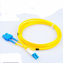 LC - LCの繊維光学コミュニケーション パッチ・コード、黄橙色の水のピンク