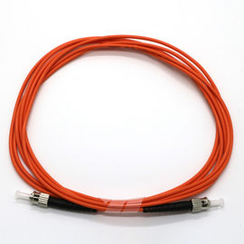 ODMのコネクターの繊維光学のパッチ・コードの単一モードST-ST SX DXオレンジ色のジャンパー