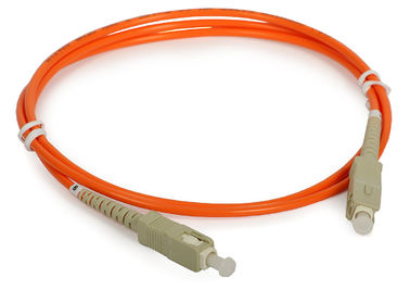 SC UPC のオレンジ水の繊維光学のパッチ・コード テスト、LAN パッチ・コード