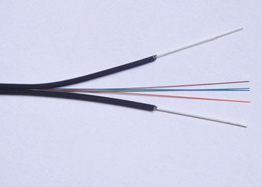 鋼線/FRP の強さメンバーが付いている単一モード FTTH の低下の光ファイバ ケーブル